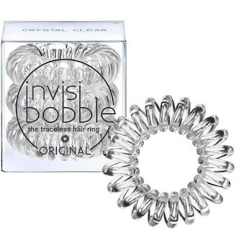 Invisibobble – SLIM Traceless Hair Coils Crystal Clear 3 pack